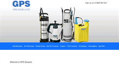 Desktop Screenshot of gps-sprayers.co.uk